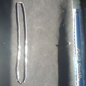 Handmade hematite necklace.